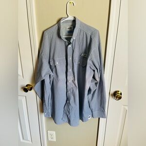 Men’s Coast Performance Series Fishing Shirt Long Sleeve Size XL